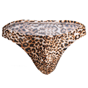 Sexy Men's Print Leopard Underwear / Male Bikini Panties with Bulge Pouch / Exotic Briefs - EVE's SECRETS